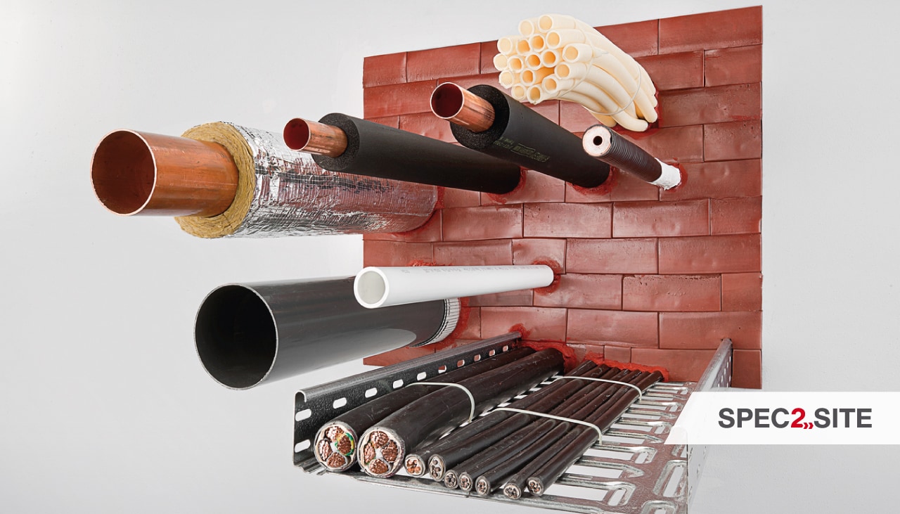 Image of firestop bricks insitue