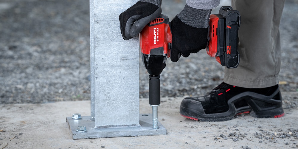 Hilti Nuron batteridriven slagborr SIW 6-22 under användning