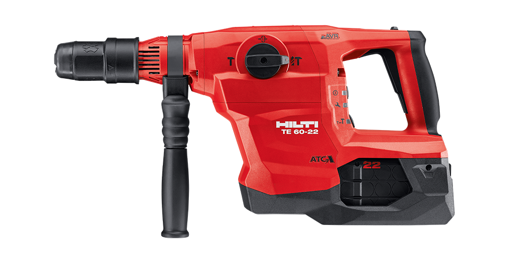 Gezeigt wird eine Produktabbildung des Hilti Nuron TE 60-22 kabellosen Kombihammers