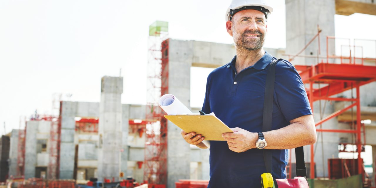 Construction Worker Planning Constractor Developer Concept