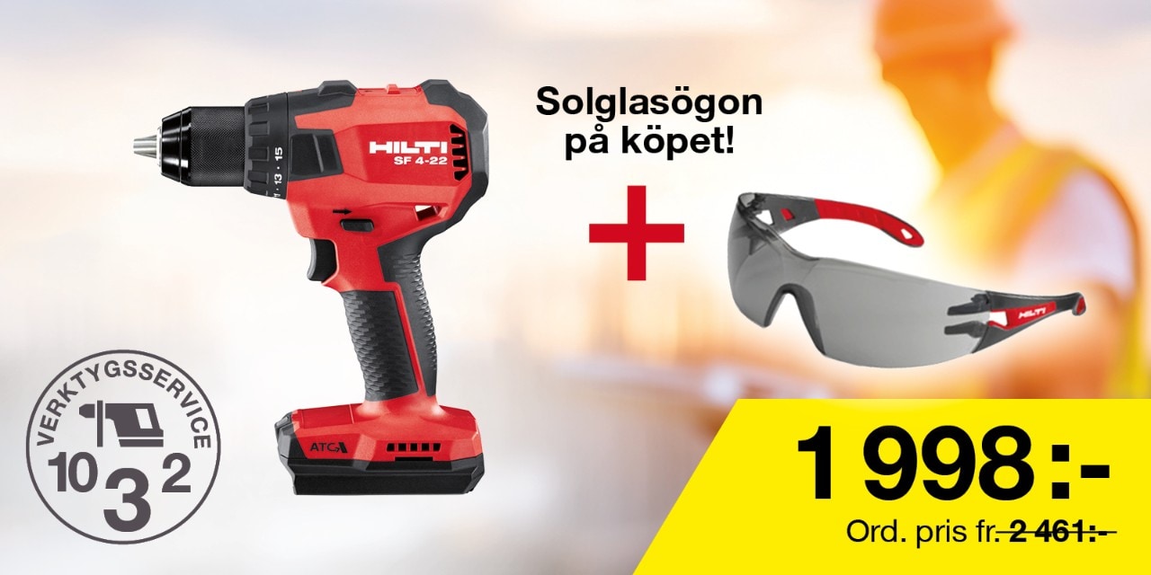 Skruvdragare och solglasögon
