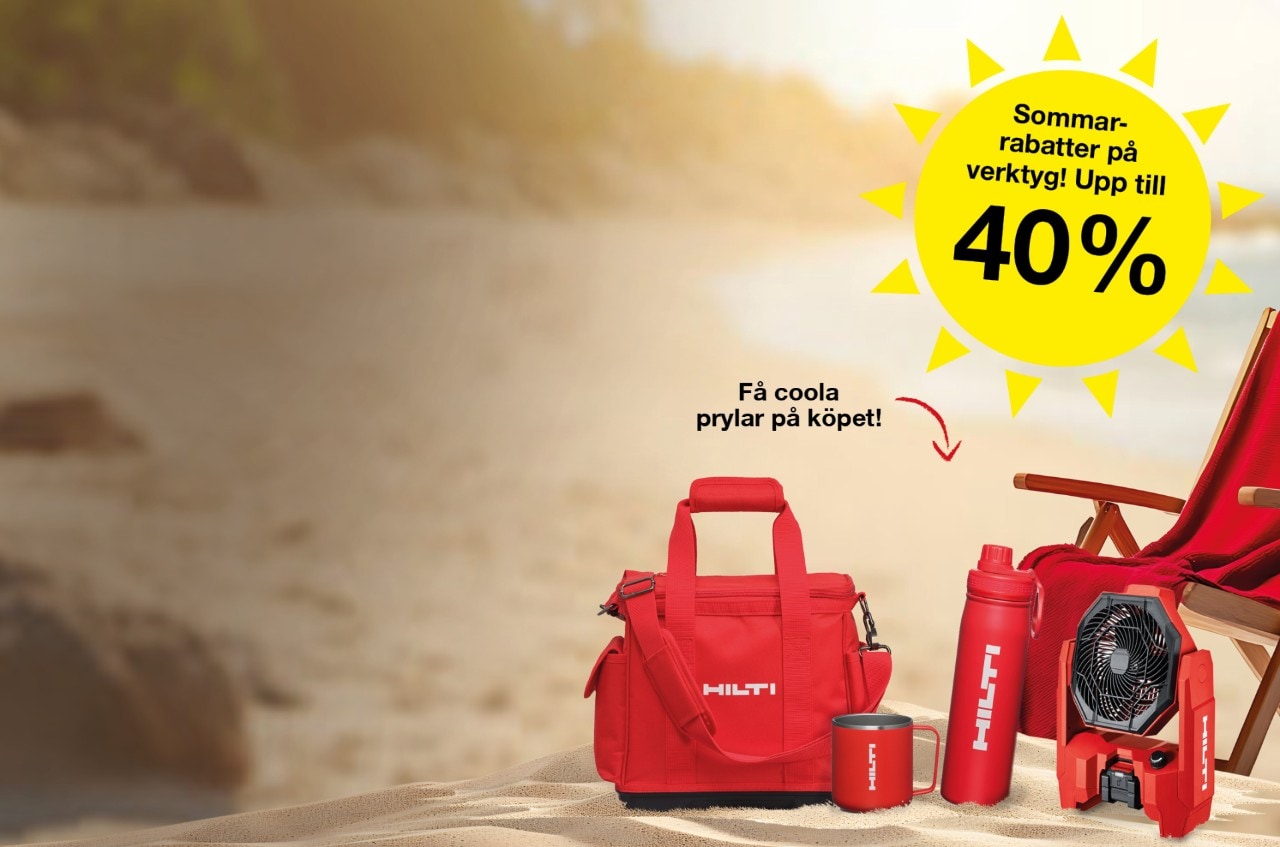 Sommarkampanj med verktyg och merchandise