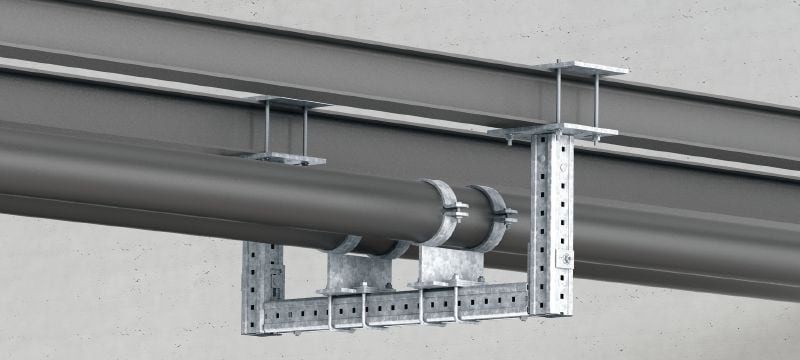 MIC-S-beslag Beslag för sammankoppling av moduluppbyggda balkar till bärande stålbalkar Användningsområden 1