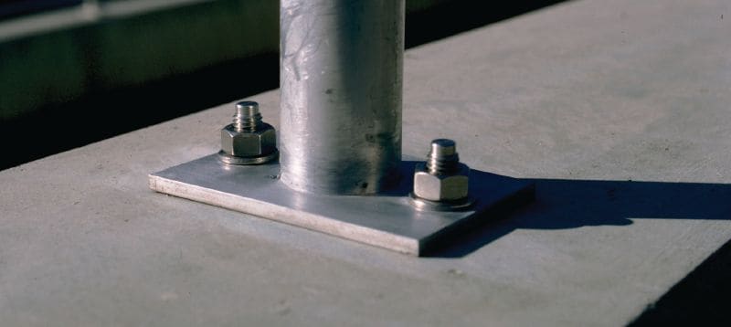 HSA-F HDG Expanderbult Expanderbult med hög prestanda för konventionella statiska belastningar i osprucken betong (varmförzinkad) Användningsområden 1
