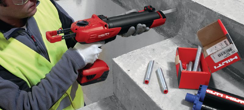 HIT-HY 170 Injekteringsmassa Premium hybrid Injekteringsmassa med standardgodkännanden för infästningar i betong och murverk Användningsområden 1