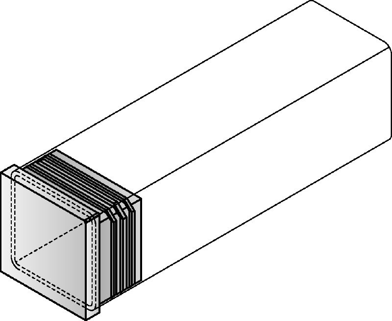 Stativrör (5200) 35x35x3000mm FZV 