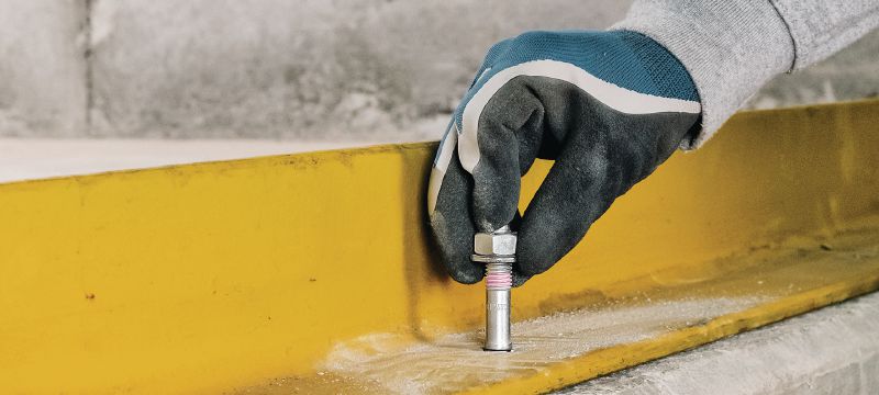 HST2-R V3 kilankare Kilankare med hög prestanda (M8-M16) för statiska och seismiska belastningar i sprucken betong (rostfritt stål) Användningsområden 1