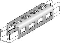 MQV-F Skarvstycke Varmförzinkad montagebult som används som en längsgående förlängare för MQ-skenor