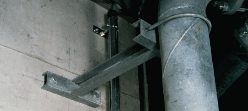 HSL-3 Kraftfull säkerhetsexpander Ultimat säkerhetsexpander med godkännanden för säkerhetsrelevanta infästningar i betong (elförzinkat, sexkantsskalle) Användningsområden 1
