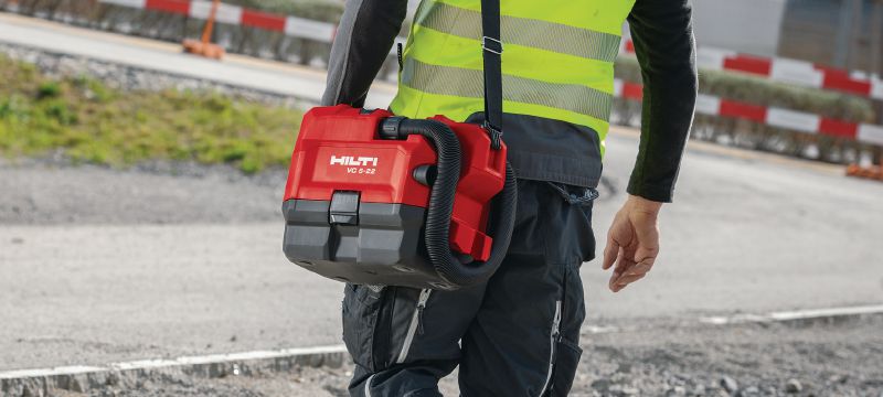 VC 5-22 Batteridriven dammsugare Kompakt, bärbar och batteridriven dammsugare för snabb rengöring på byggarbetsplatser och i verkstäder (Nuron Li-ion Platform) Användningsområden 1