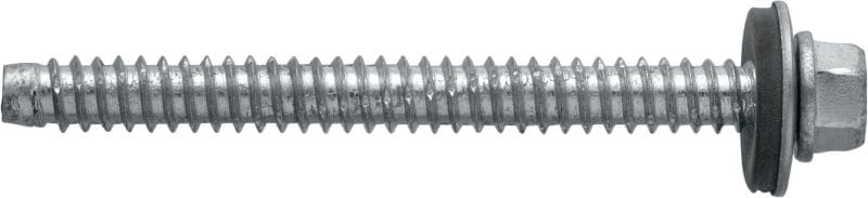 S-MP 52 Z Gängpressade plåtskruv Gängpressade plåtskruv (förzinkat kolstål) med 16 mm bricka för montage av stål eller aluminum på HTU-skenor