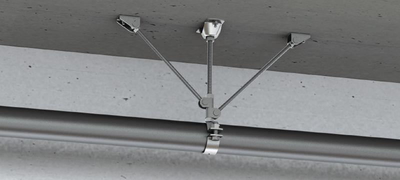 MFP-L2 Fixpunkt lätt Förzinkad fixpunkt, med stagning på båda sidor, för lätta montage upp till 4 kN Användningsområden 1