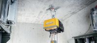 HAP 2.5 Hissdel Eftermonterad lyftpunkt för tillfälliga upphängningar vid montage och underhåll i hisschakt Användningsområden 2