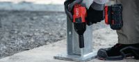 SIW 8-22 ½ Batteridriven mutterdragare Kraftfull batteridriven mutterdragare med högt vridmoment och 1/2 friktionsringsstäd för strukturell bultning (Nuron Li-ion Platform) Användningsområden 2