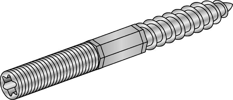 Förzinkat skruvstift 4.6 torx-huvud Förzinkat skruvstift med stål klass 4.6 och Torx-huvud