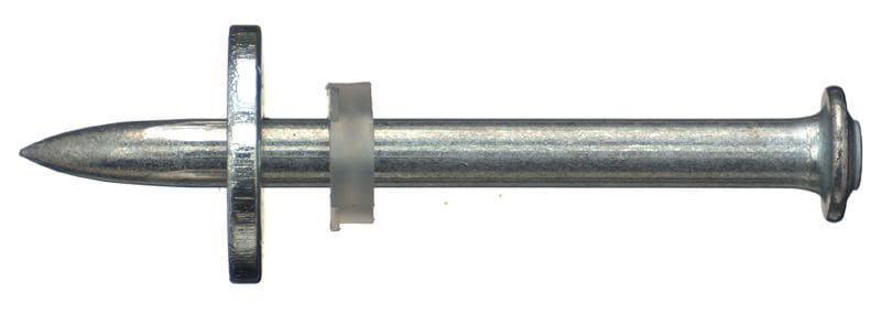 X-DNH betongspik med bricka Spik i kolstål för förborrningstekniken DX-Kwik med krutdrivna bultpistoler i betong (8 mm bricka)