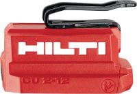 CU 2-12 USB-laddningsadapter USB-laddningsadapter för Hilti 12 V-batterier för laddning av surfplattor, mobiler och andra enheter med USB-C- eller USB-A-portar