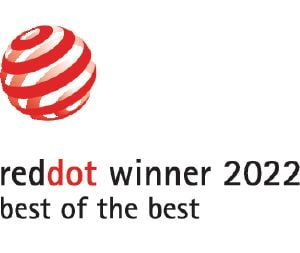                Denna produkt har tilldelats Red Dot designpris "Best of the Best".            