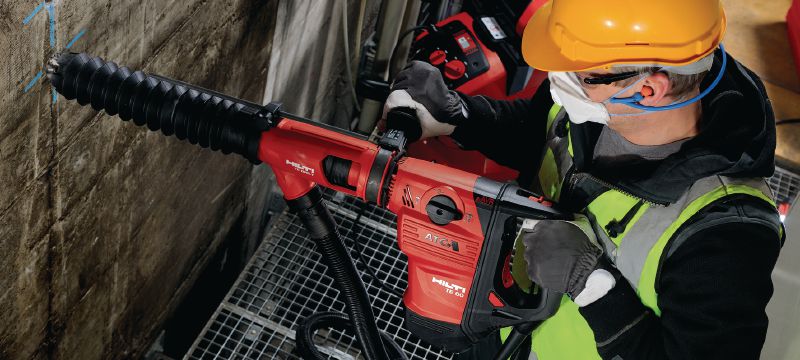 TE DRS-Y Dammsugarenhet Dammsugarenhet för betongborrning och bilning och Hilti SDS Max (TE-Y) borrhammare Användningsområden 1