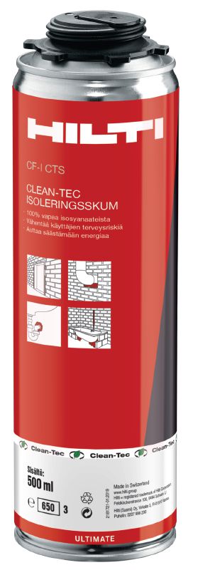 CF-I CTS Clean-Tec isocyanatfritt skum Clean-Tec isocyanatfritt skum för fyllning, tätning och isolering