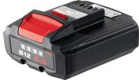 B12 4,0 12V Batteri Kompakt, kraftfullt 12 V 4,0 Ah Li-ion-batteri