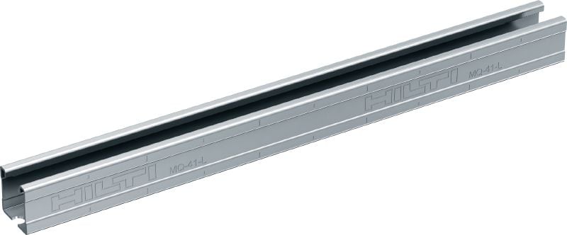 MQ-41-L sträva Förzinkad 41 mm hög MQ-skena för medeltunga applikationer