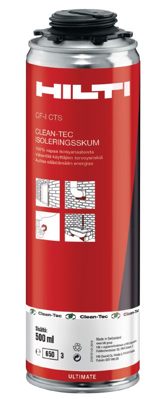 CF-I CTS Clean-Tec isocyanatfritt skum Clean-Tec isocyanatfritt skum för fyllning, tätning och isolering