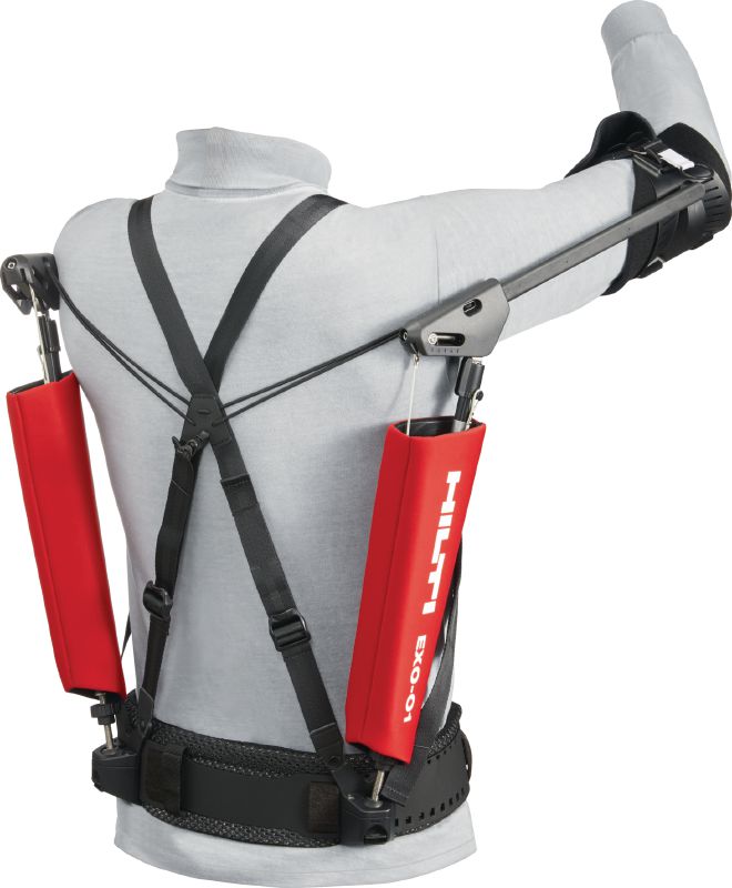 EXO-O1 Exoskelett, ovanför huvudet Passivt exoskelett för att avlasta axlarna och armarna vid montage ovanför huvudet
