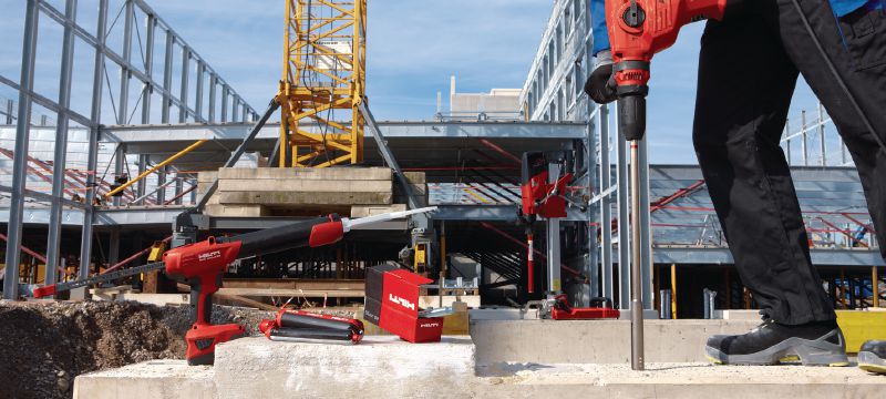 TE-YRT Uppruggningsverktyg för hål Uppruggningsverktyg för kärnborrade hål i betong Användningsområden 1