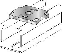 MQZ-L-R Hålplatta i rostfritt stål (A4) för trapetsmontage och förankringar