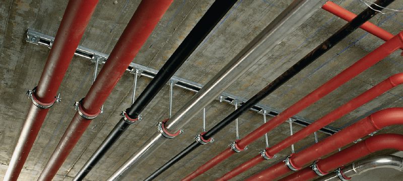 HUS3-H 6 Betongskruv Ultimat betongskruv för snabbare permanent infästning i betong (elförzinkad, sexkantsskalle) Användningsområden 1