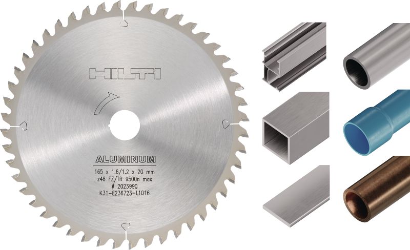 Cirkelsågklinga Aluminium Premium cirkelsågklinga för rak kapning i metaller som inte innehåller järn