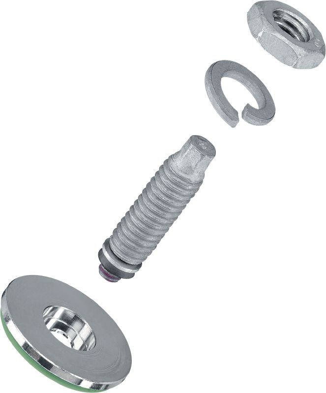 S-BT-EF HC Gängbult Gängbult (kolstål, gängstorlek i mm) för elektriska anslutningar i stål i lätt korrosiva miljöer, rekommenderas maximalt tvärsnitt på ansluten kabel 120 mm²