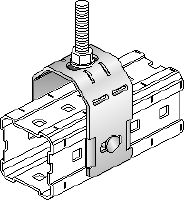Platt bricka DIN 125 M10 HDG Varmförzinkad (HDG) förbindelse för infästning av M12 (1/2) och M20 (3/4) gängstänger till MI-balkar Användningsområden 1
