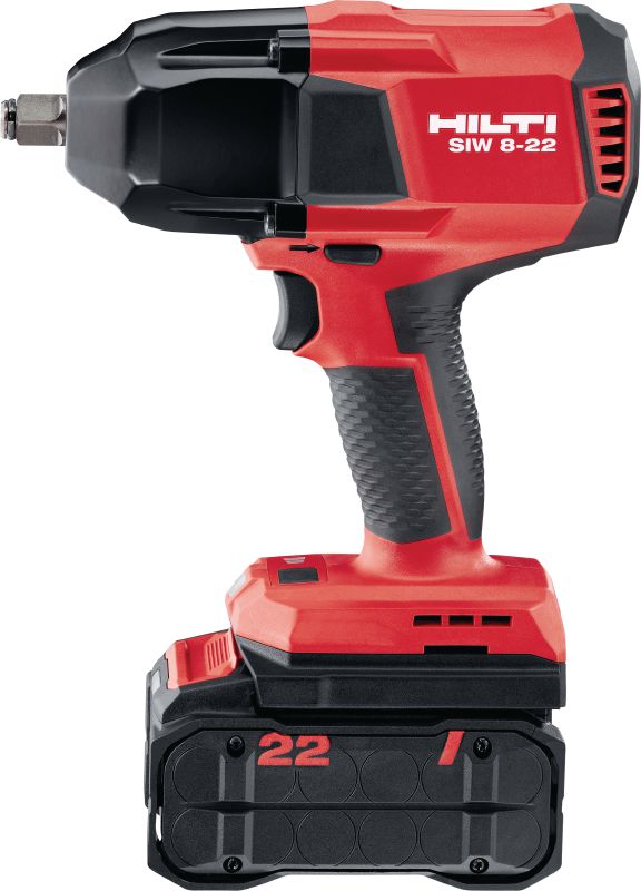 SIW 8-22 ½ Batteridriven mutterdragare Kraftfull batteridriven mutterdragare med högt vridmoment och 1/2 friktionsringsstäd för strukturell bultning (Nuron Li-ion Platform)