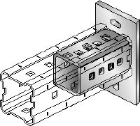 Grundplatta DIN 9021 M16 förzinkad Varmförzinkad (HDG) grundplatta för infästning av MI-90-balkar i betong med två ankare