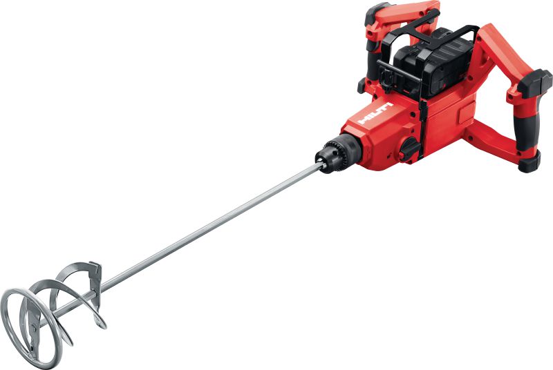 NMX 6-22 Batteridriven brukblandare Batteridriven brukblandare med kraftfull borstlös motor för blandning av betong, murbruk och många andra byggmaterial (Nuron plattform)