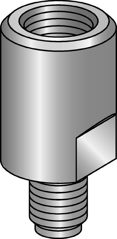 MQZ-A-F adapter för rörklammer Varmförzinkad (HDG) adapter för pendelmutter för att konvertera gängstängers diameter