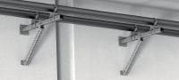MIC-CU-MAH Varmförzinkad (HDG) förbindelse som fäster balkar direkt på betong i vinklar mellan 0 och 180 grader Användningsområden 1