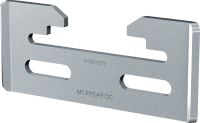 MT-FPS-FF Fixpoint förbindelse Konsol med utomhusbelagd beläggning (OC) för montering av MP-PS glidskor på Hilti MT modulära balkar som fixpunkt i milt korrosiva miljöer