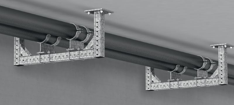 MIC-BA /H Ultimata varmförzinkade (HDG) förbindelser som ger högsta flexibilitet vid användning av MI modulära system Användningsområden 1