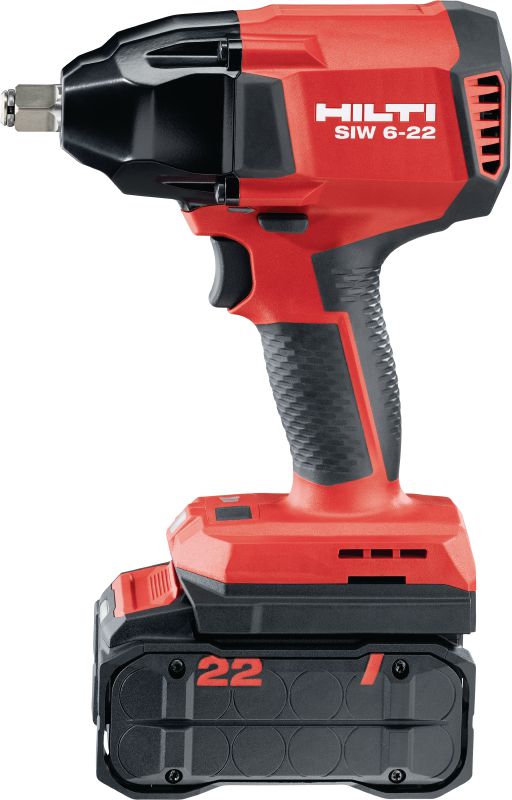 SIW 6-22 ½ Batteridriven mutterdragare Kraftfull batteridriven slagmutterdragare 1/2 friktionsringsstäd för ett brett utbud av infästningar i betong och bultning mot stål eller trä (Nuron Li-ion Platform)